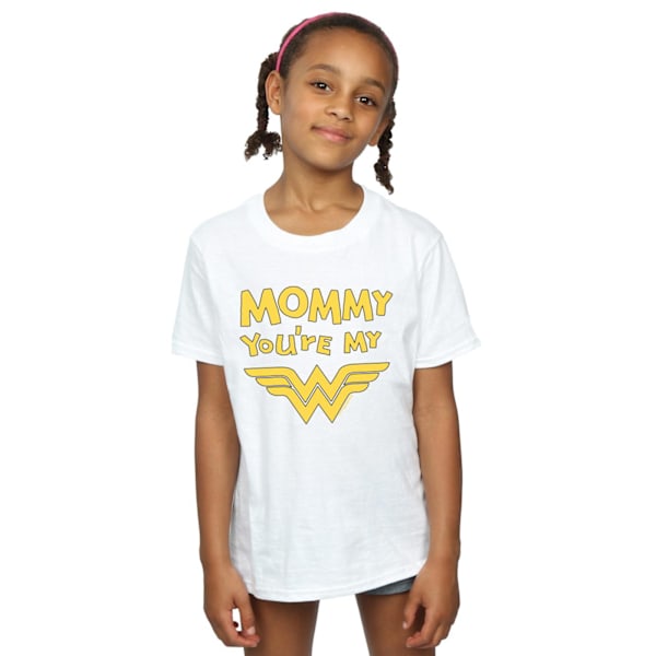 DC Comics Girls Wonder Woman Mummy You´re My Hero Bomull T-shirt White 12-13 Years