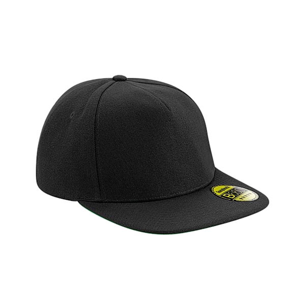 Beechfield Unisex Vuxen Original Flat Peak Snapback Cap One Size Black/Black/Black One Size