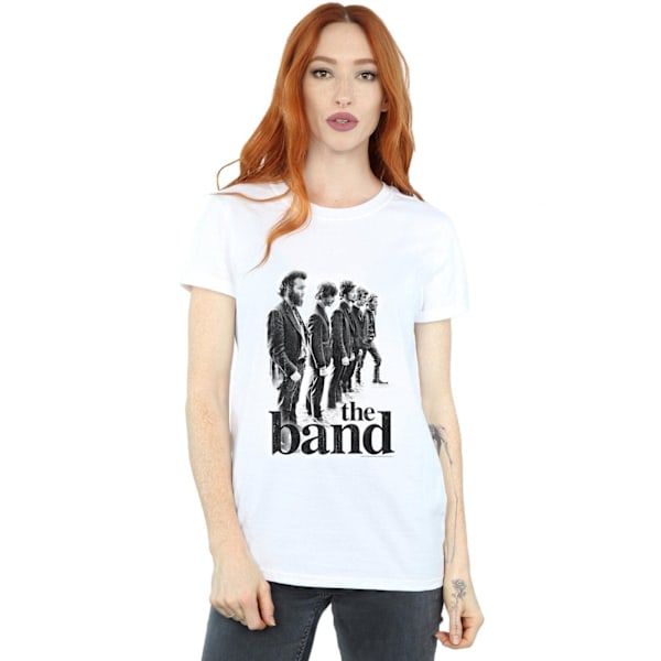 The Band Dam/Kvinnor Line Up Bomull Boyfriend T-Shirt M Vit White M