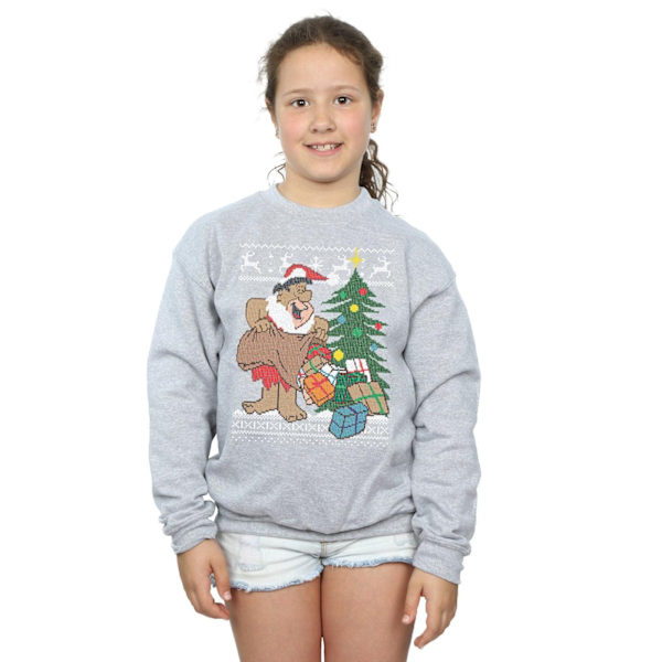 The Flintstones Girls Jul Fair Isle Sweatshirt 5-6 år Sports Grey 5-6 Years