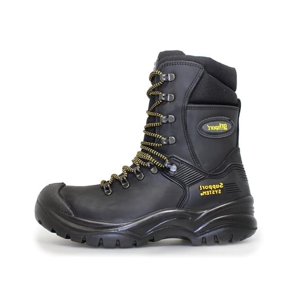 Grisport Combat Waxy Läder Säkerhetskängor 7 UK Svart Black 7 UK