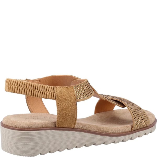 Fleet & Foster Dam/Dam Hyacinth Lädersandaler 6 UK Tan Tan 6 UK