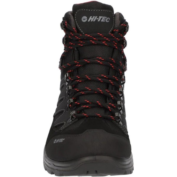 Hi-Tec Clamber Suede Walking Boots för män 8 UK Charcoal/Red Charcoal/Red 8 UK