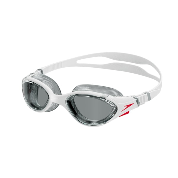 Speedo Biofuse simglasögon för män, en storlek, vit/röd/rök White/Red/Smoke One Size