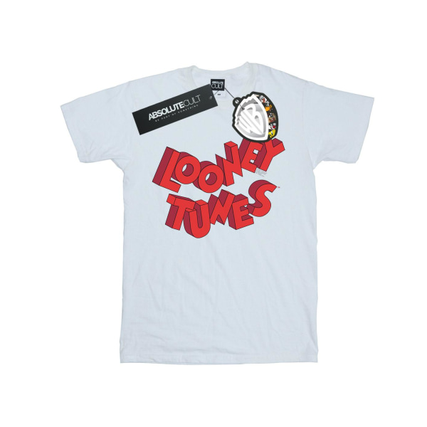 Looney Tunes Girls 3D logotyp bomull T-shirt 3-4 år vit White 3-4 Years