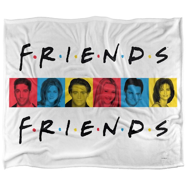 Friends Karaktärer Filt One Size Flerfärgad Multicoloured One Size