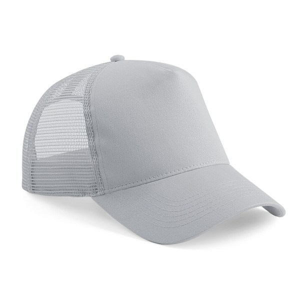 Beechfield Herr Halv Mesh Trucker Cap / Huvudbonad (2-pack) På Light Grey/ Light Grey One Size