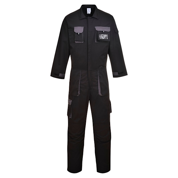 Portwest Unisex Adult Texo Contrast Overalls 3XL Svart Black 3XL