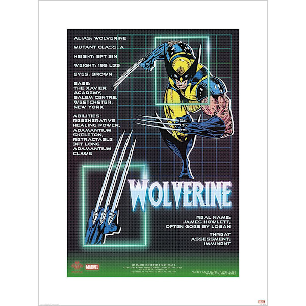 Wolverine Sentinel Scanner Justin Awards Show Print 80cm x 60cm Multicoloured 80cm x 60cm