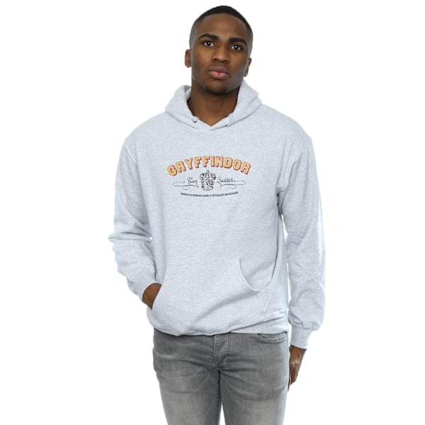 Harry Potter Herr Gryffindor Team Quidditch Hoodie XXL Sports G Sports Grey XXL