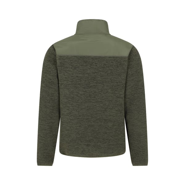 Mountain Warehouse Herr Hayfield Heldragen Fleece med Fuskpälsfoder Khaki Green M