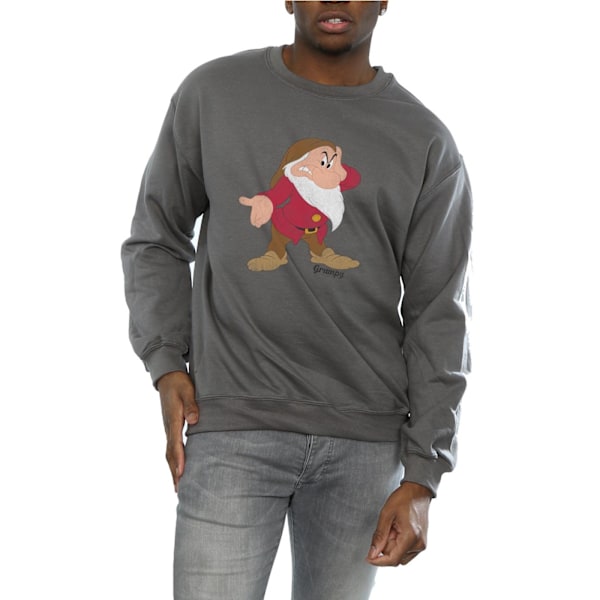Disney Classic Grumpy Sweatshirt M Charcoal för män Charcoal M