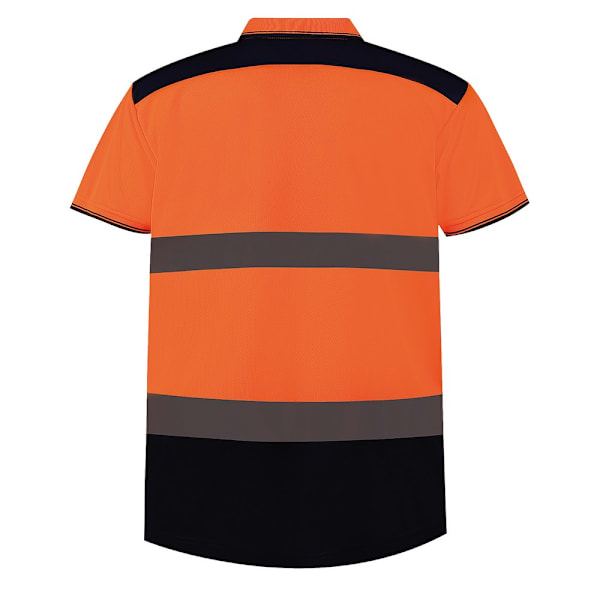 Yoko Herr Tvåfärgad Hi-Vis Poloskjorta XXL Orange/Marinblå Orange/Navy XXL