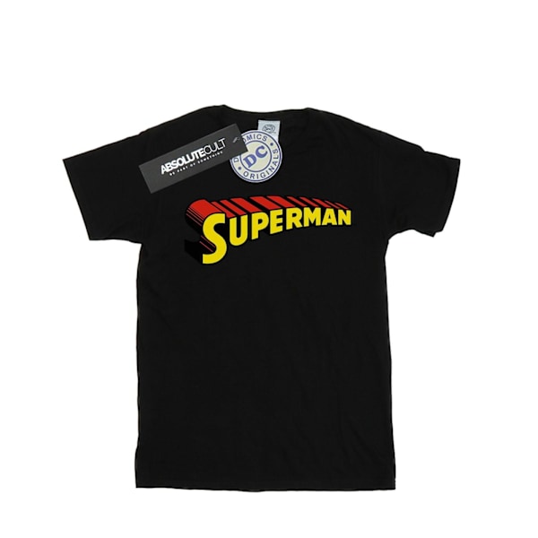 DC Comics Dam/Kvinnor Superman Teleskopisk Loco Bomull Pojkvän Black 3XL