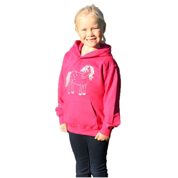 British Country Collection Flickande Twinkle Pony Glitter Hoodie 1- Fuchsia 1-2 Years