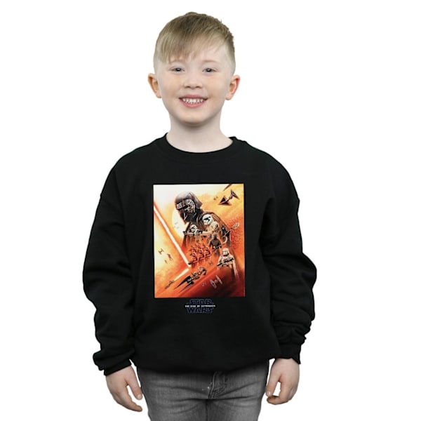 Star Wars: The Rise of Skywalker Pojkar First Order Poster Sweatshirt Black 7-8 Years