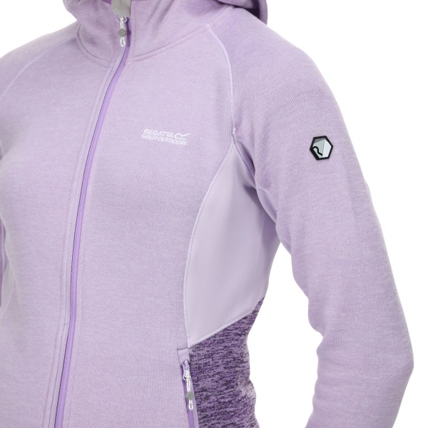 Regatta Womens/Ladies Walbury III Full Zip Fleece Jacket 16 UK Pastel Lilac/Light Amethyst 16 UK