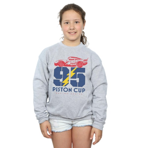 Disney Girls Cars Piston Cup 95 Sweatshirt 12-13 år Sport G Sports Grey 12-13 Years