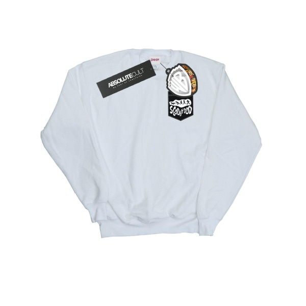 Scooby Doo Pojkar Faux Pocket Sweatshirt 7-8 År Vit White 7-8 Years