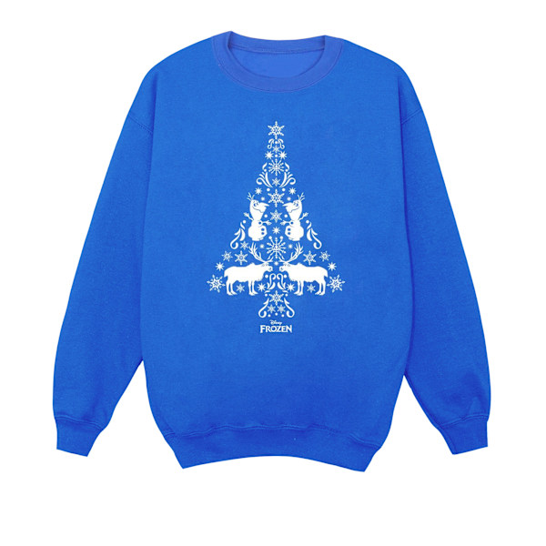 Disney Boys Frozen Julgran Sweatshirt 5-6 År Royal Blå Royal Blue 5-6 Years