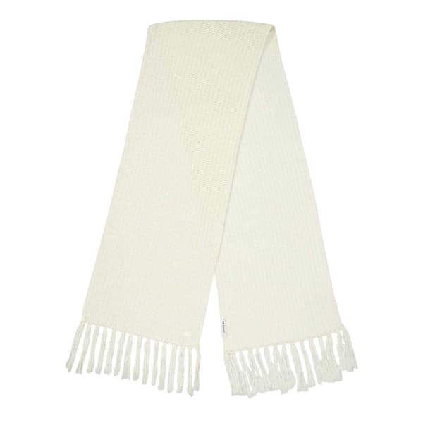 Lacoste Ribbad Halsduk En Storlek Vit White One Size