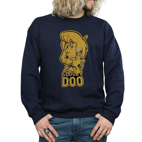 Scooby Doo Herr Och Shaggy Sweatshirt L Marinblå Navy Blue L