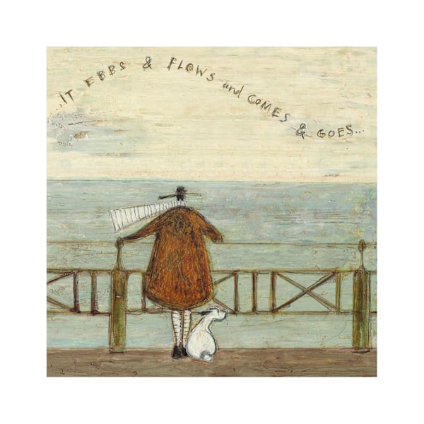 Sam Toft It Ebbs & Flows And Comes & Goes... Tryck 40cm x 40cm Multicoloured 40cm x 40cm