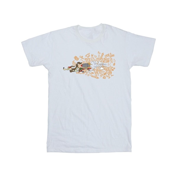 Looney Tunes Girls ACME Doodles Wile E Coyote Bomull T-shirt 5-6 år White 5-6 Years