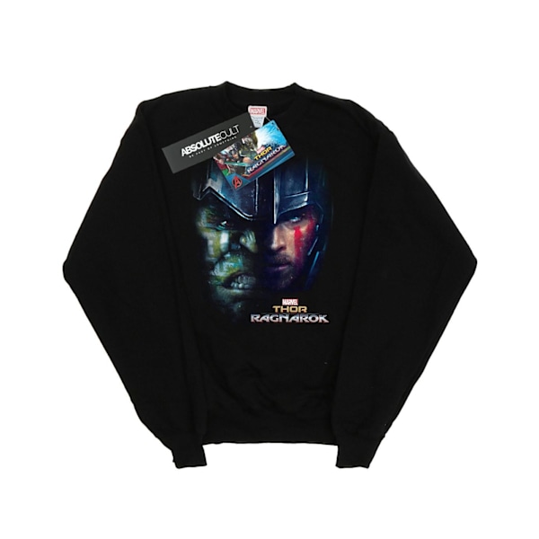 Marvel Boys Thor Ragnarok Hulk Split Face Sweatshirt 7-8 år Black 7-8 Years