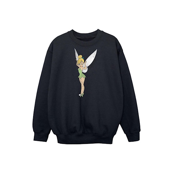 Peter Pan Flickor Klassisk Tinkerbell Sweatshirt 9-11 År Svart Black 9-11 Years