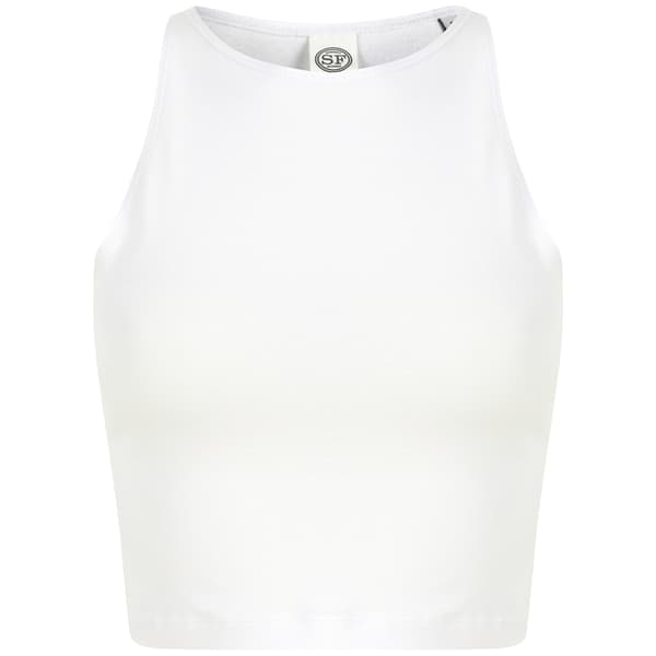 SF Dam/Dam Crop Top L Vit White L