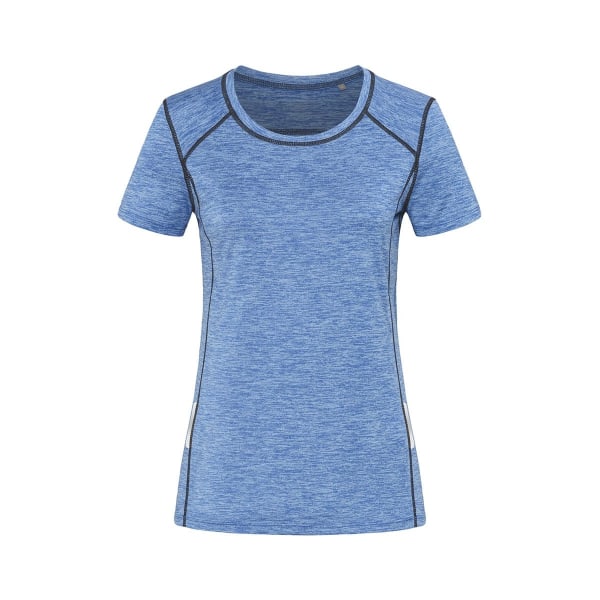Stedman, dam/dam, reflekterande återvunnen sport T-shirt S Blå Blue Heather S
