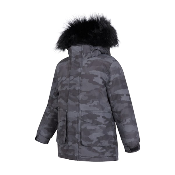 Mountain Warehouse Barnkläder/Barn Ranger Camouflage Vattenavvisande Jacka 3-4 År Grå Grey 3-4 Years