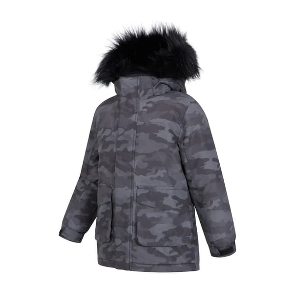 Mountain Warehouse Ranger Kamouflage Vattenavvisande Jacka för Barn Grey 2-3 Years