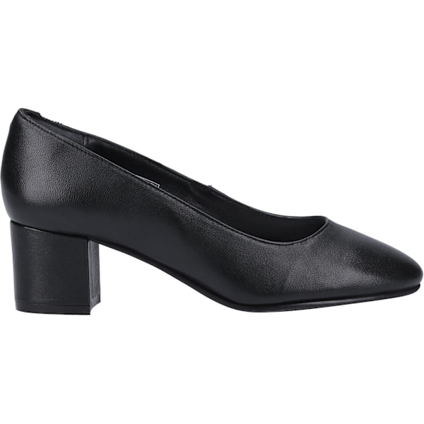 Hush Puppies Dam/Kvinnor Anna Läder Court Sko 4 UK Svart Black 4 UK