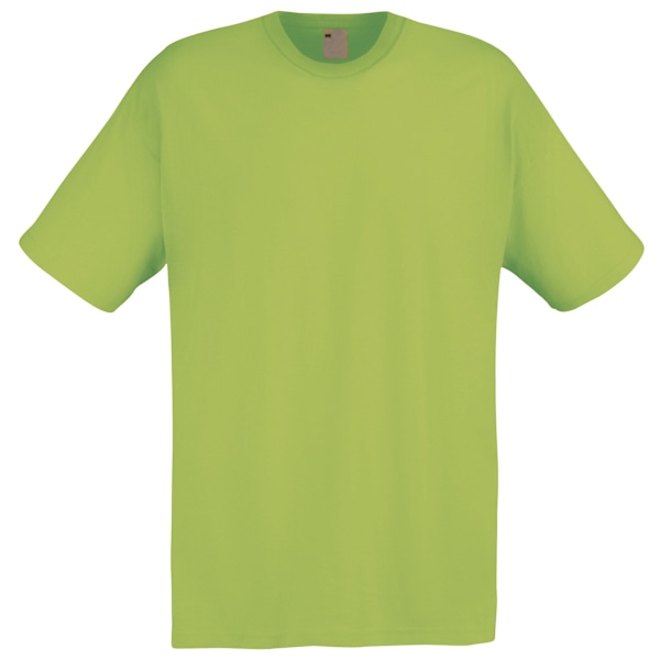 Herr kortärmad casual T-shirt stor vårgrön Spring Green Large