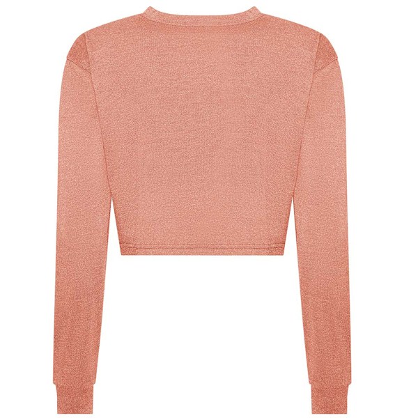 Awdis Dam/Kvinnor Långärmad Crop T-Shirt S Dusty Pink Dusty Pink S