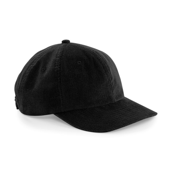 Beechfield Heritage Cord Cap för män, svart, one size Black One Size