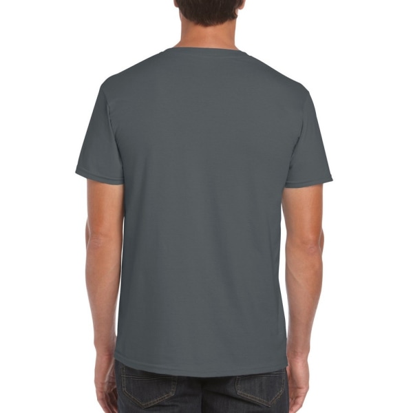 Gildan herr kortärmad mjuk t-shirt L kol Charcoal L