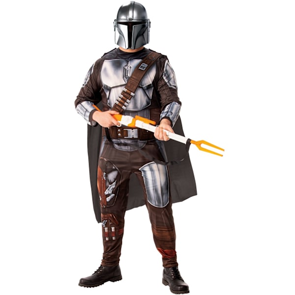 Star Wars: The Mandalorian Herrkostym Standard Brun/Grå Brown/Grey Standard
