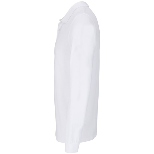 SOLS Unisex Adult Planet Piqué Long-Sleeved Polo Shirt XL Vit White XL
