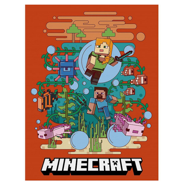 Minecraft Canvas 40,5cm x 2cm x 30,5cm Flerfärgad Multicoloured 40.5cm x 2cm x 30.5cm