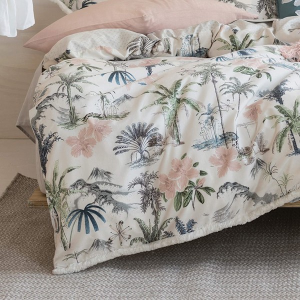 Linen House Luana Quiltad Påslakan Set Enkelsäng Flerfärgad Multicoloured Single