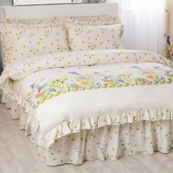 Belledorm Bluebell Meadow Spännsängkappa Enkelsäng Elfenben Ivory Single