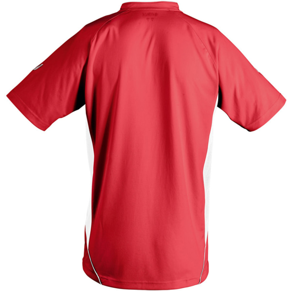 SOLS Herr Maracana 2 Kortärmad fotboll T-shirt S Röd/Vit Red/White S