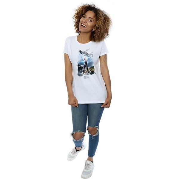 Star Wars: The Last Jedi Dam/Damer Rey Millennium Falcon Co White XXL