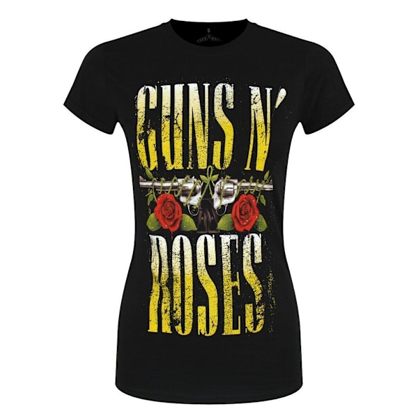 Guns N Roses Dam/Kvinnor Big Guns T-Shirt L Svart Black L