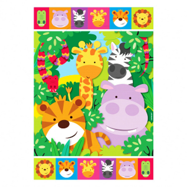 Amscan Jungle Friends Loot Bags (8-pack) En Storlek Flerfärgad Multicoloured One Size
