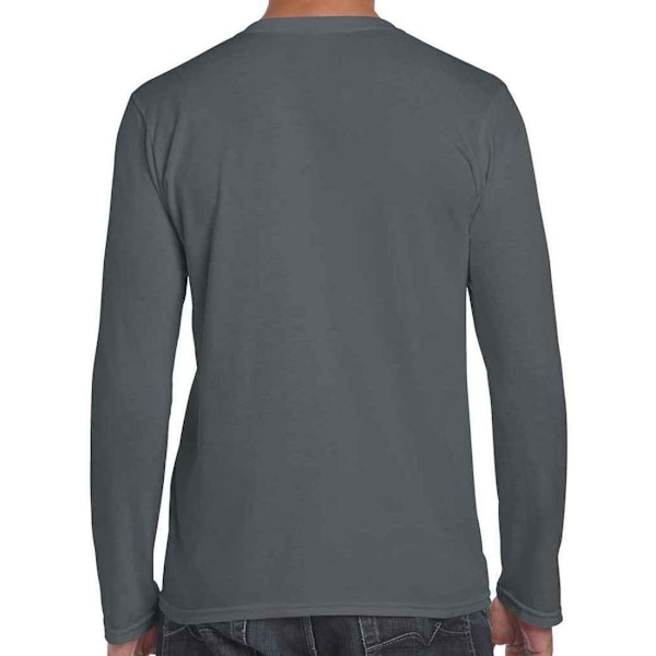 Gildan Unisex Vuxen Softstyle Långärmad T-Shirt XL Kolgrå Charcoal XL