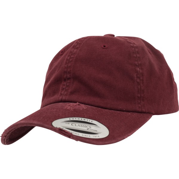 Flexfit By Yupoong Low Profile Destroyed Cap One Size Maroon Maroon One Size